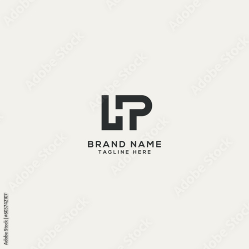 Abstract HP PH letter logo design. Flat vector logo design template element.