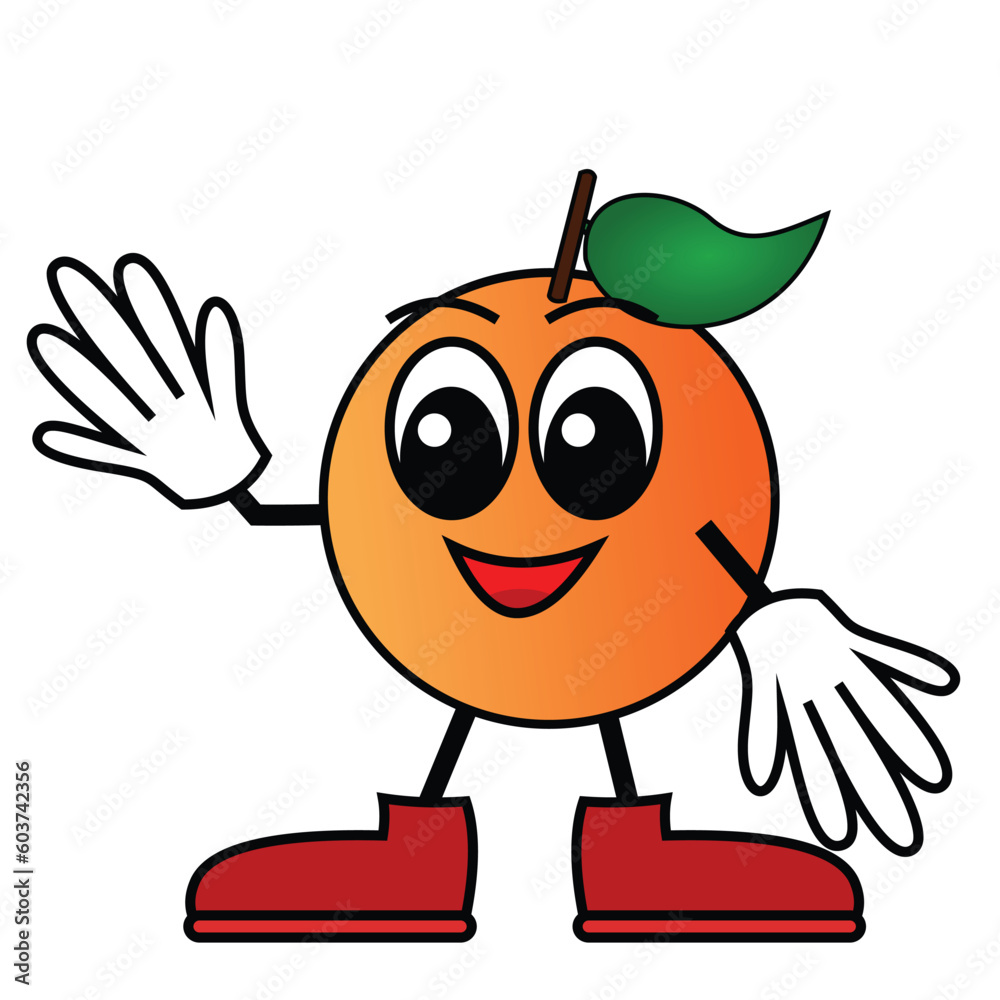 Fruit character vector illustration. Fruit character vector illustration.
