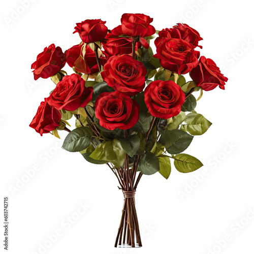 Red rose bouquet flower arrangement  © CozyDesign