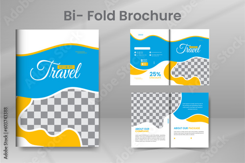 Travel Bifold Brochure Layout Template