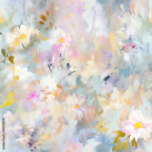 watercolor floral background © TA