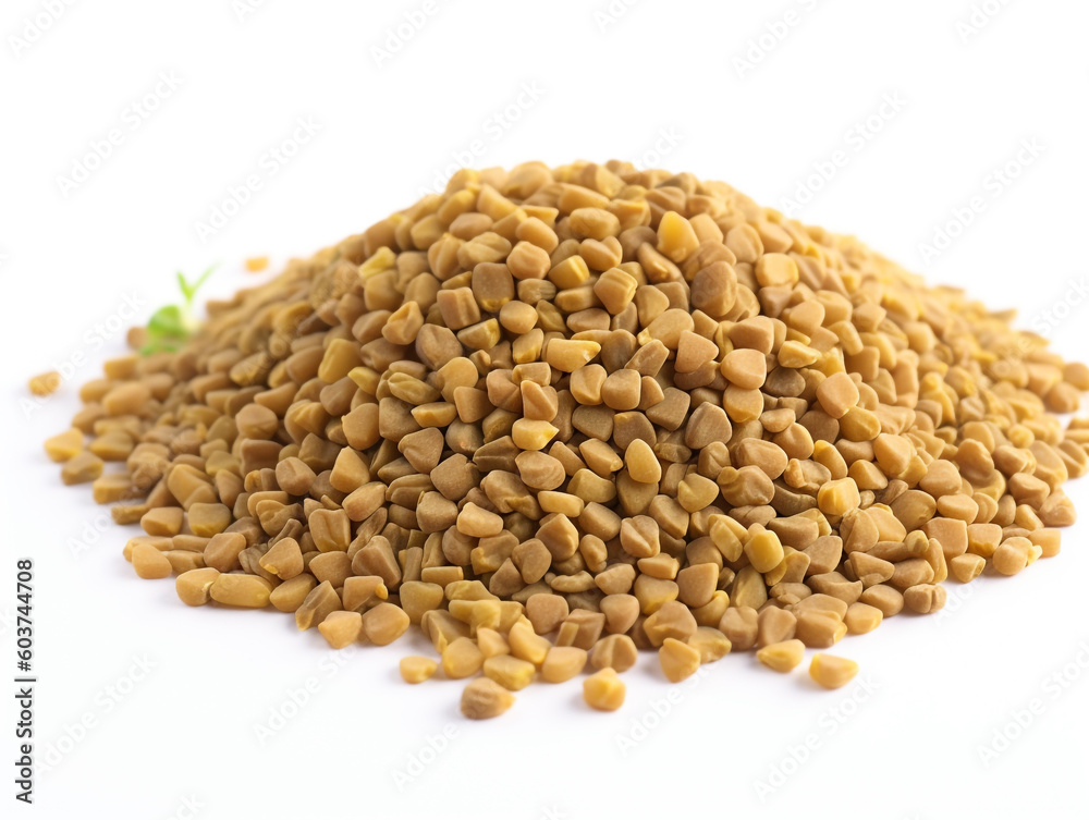Fototapeta premium buckwheat on a white isolated background 