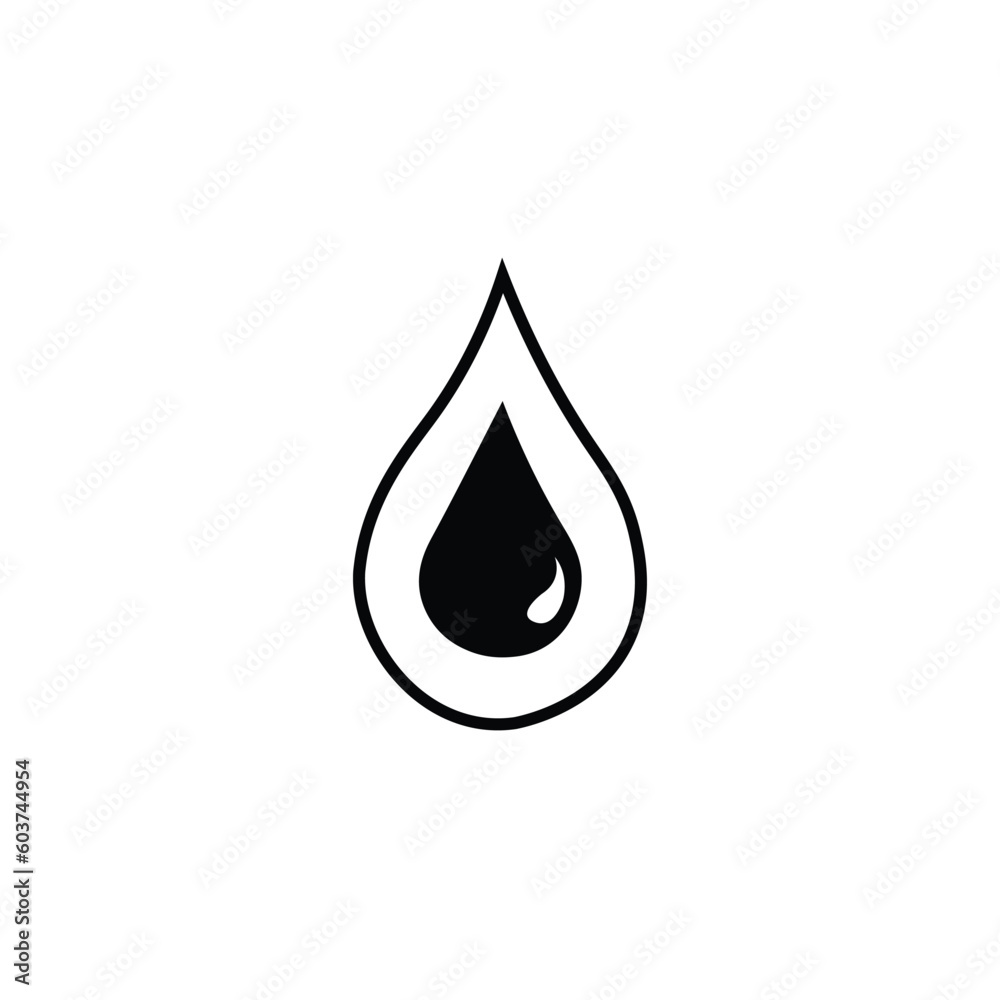 water icon, flat illustration. logo.design water icon, flat illustration. logo.design