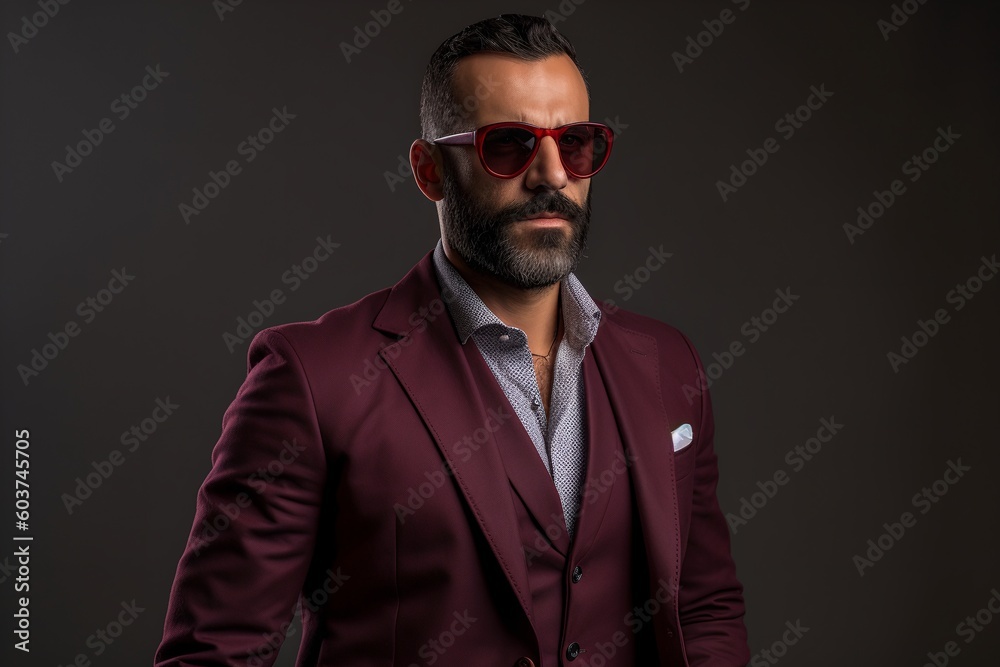 Man in suit, generative ai Man in suit, generative ai