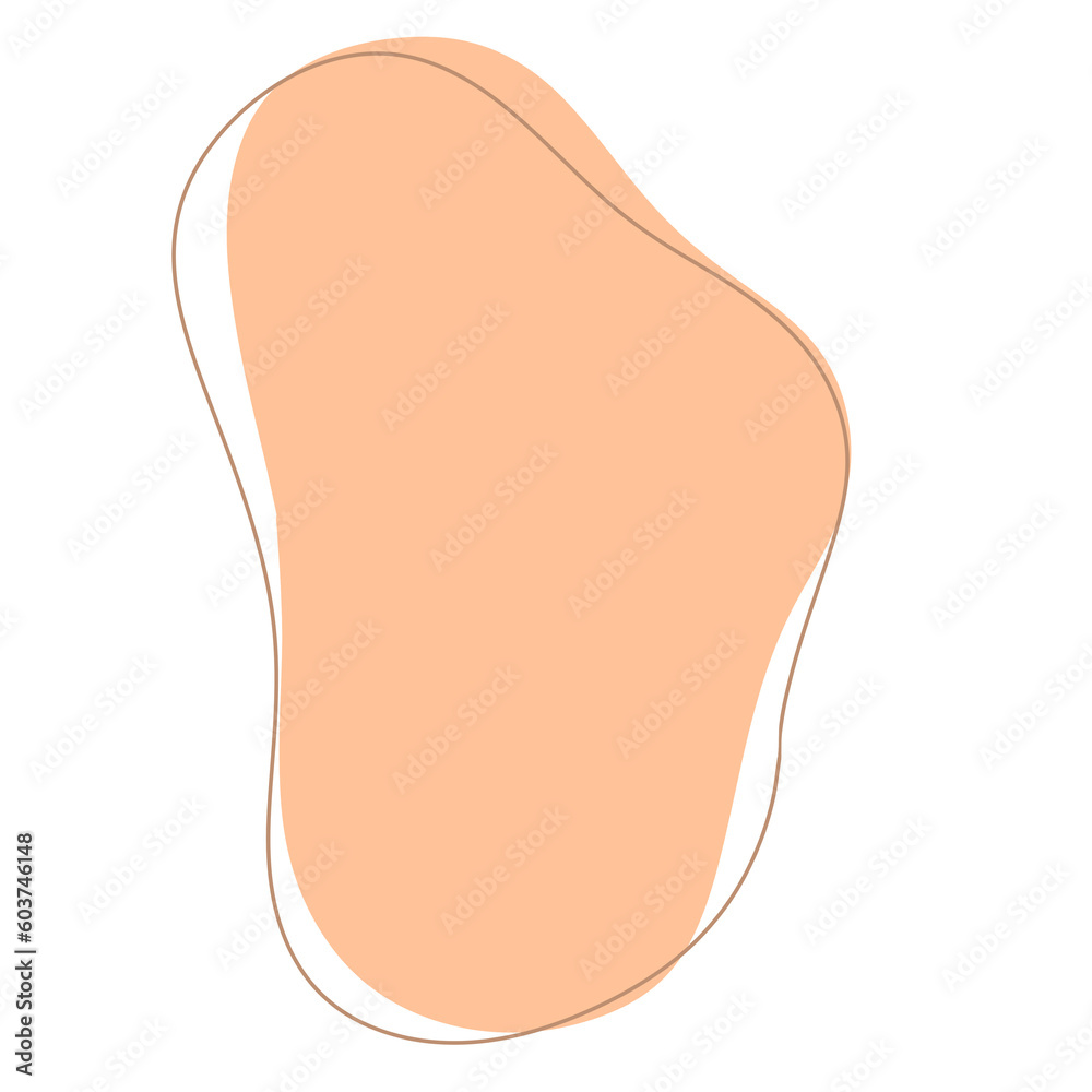 Beige neutral abstract modern shape Beige neutral abstract modern shape