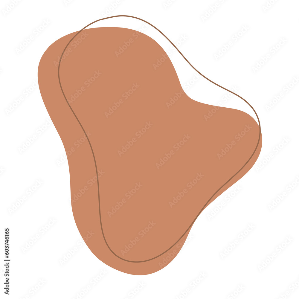 Beige neutral abstract modern shape Beige neutral abstract modern shape