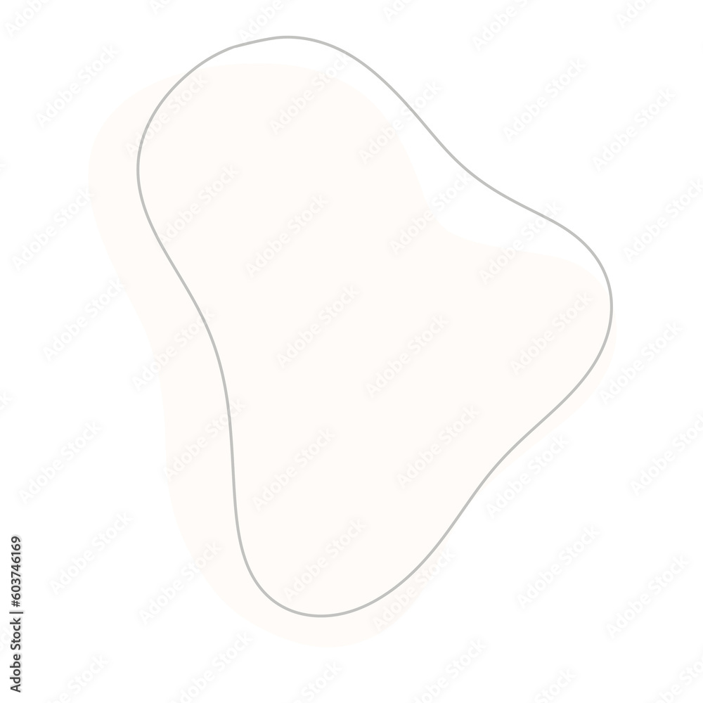 Beige neutral abstract modern shape Beige neutral abstract modern shape