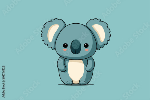 Cute Green Koala Bear