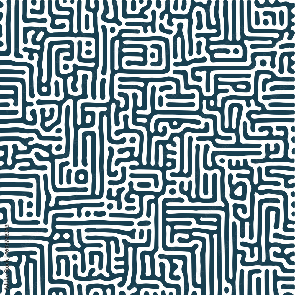 Monochrome Organic abstract lines turing pattern background Monochrome Organic abstract lines turing pattern background