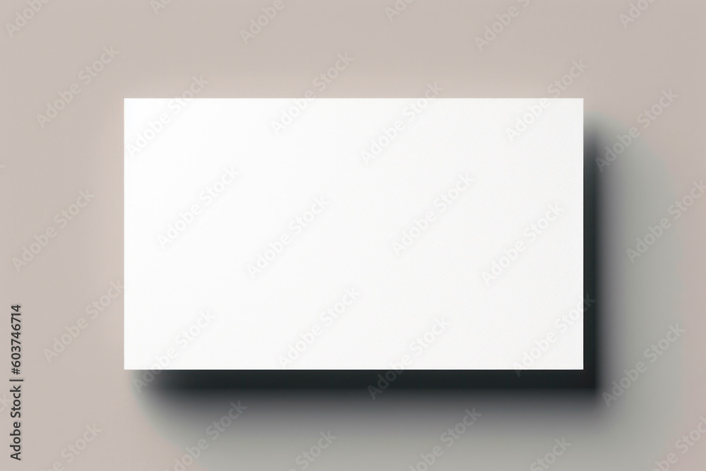 white blank business card copy space generative ai