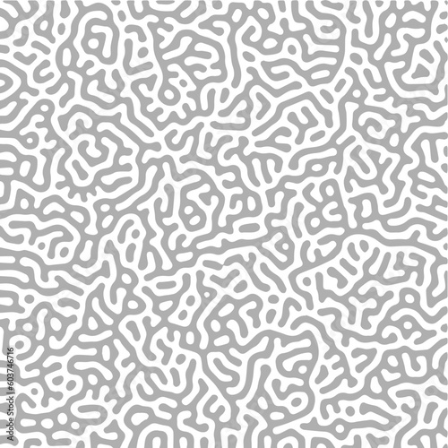 Monochrome reaction diffusion organic turing pattern background