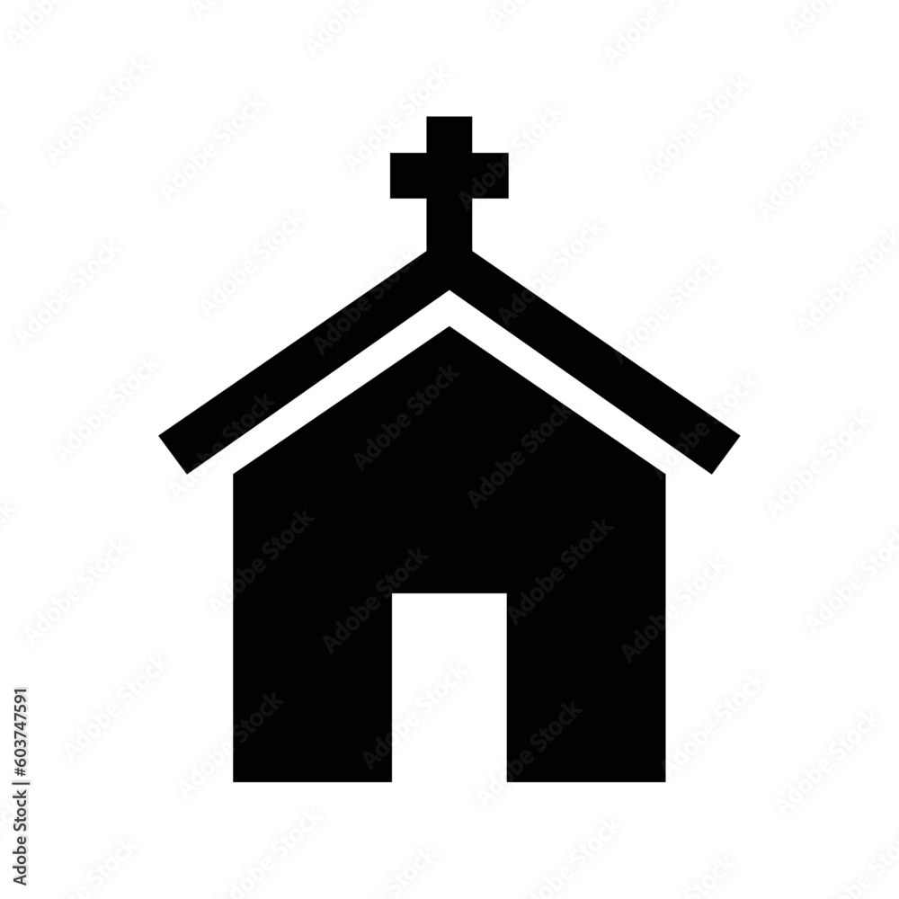 church building pray icon vector design church building pray icon vector design