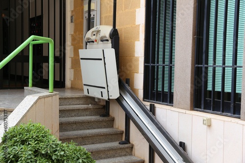 Stair lift for wheelchair users photo