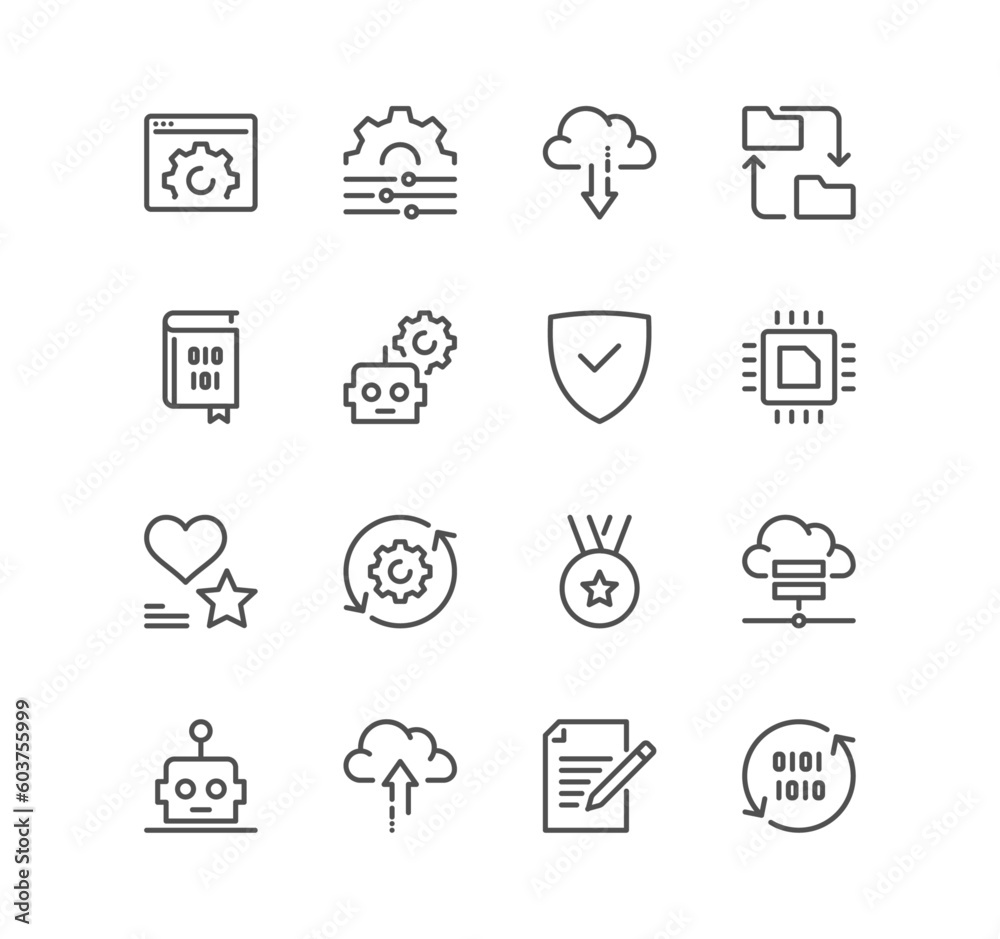 Set of data analysis related icons, charts, graphs, traffic analysis, datum, compute, reports, filter, research and linear variety vectors. Set of data analysis related icons, charts, graphs, traffic analysis, datum, compute, reports, filter, research and linear variety vectors.