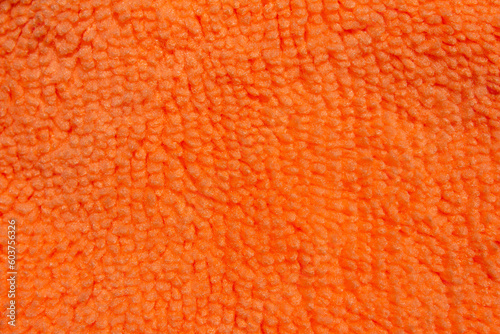 Orange fabric texture as background