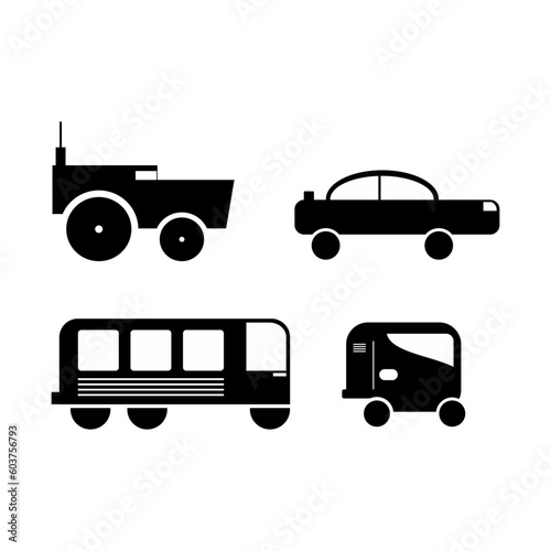 Car Icons Modern Set Vektor