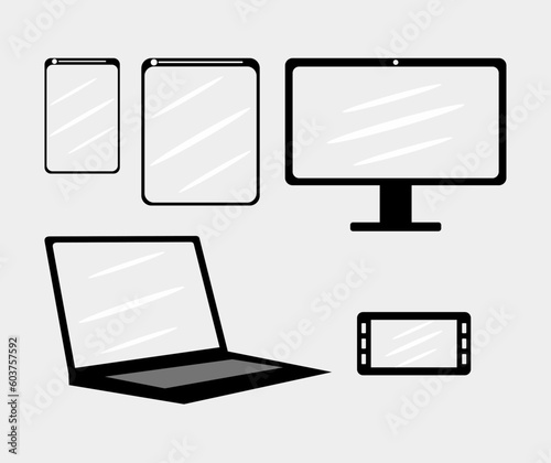 Collection Dekstop Computer Set Electronics