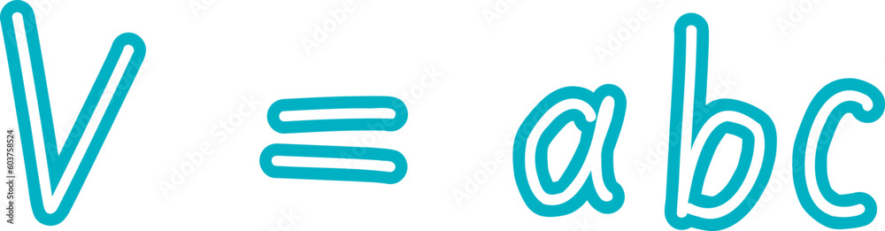 Obraz premium Volume formula