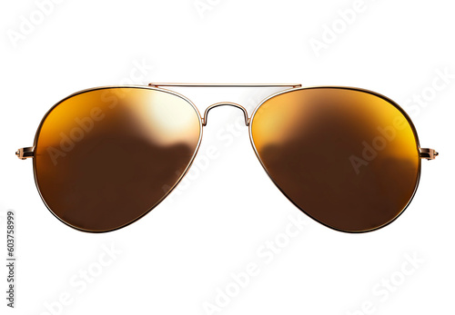 Style sun glasses on transparent background. Generative AI. Fototapet