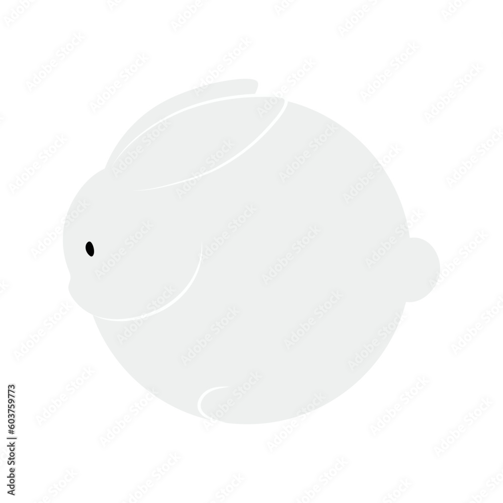 Kawaii rabbit, bunny, hare illustration. Hand drawn cute cartoon animal character illustration. Flat style design, isolated vector. Mid Autumn Festival, Easter print element, Chinese zodiac Kawaii rabbit, bunny, hare illustration. Hand drawn cute cartoon animal character illustration. Flat style design, isolated vector. Mid Autumn Festival, Easter print element, Chinese zodiac