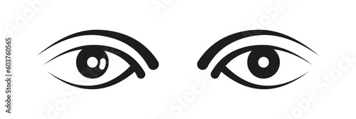 black eyes vector design illustration design