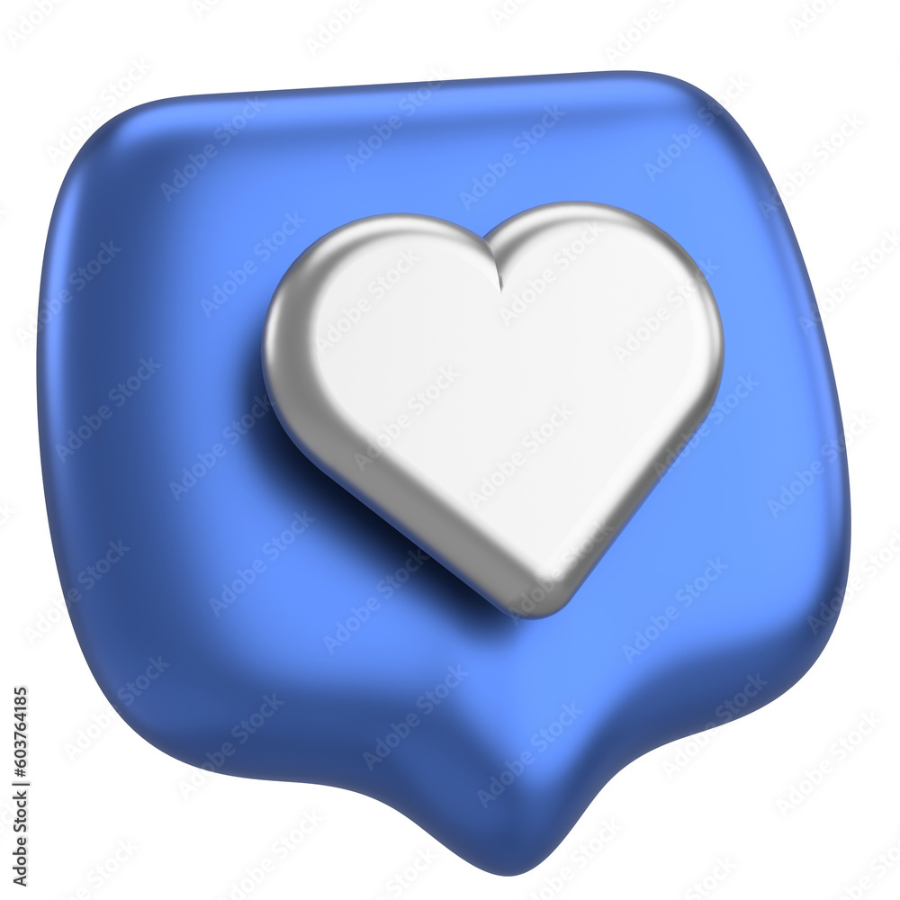 Like icon. Like button. 3D illustration. Like icon. Like button. 3D illustration.