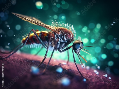 Mosquit created with Generative AI Technology, ai, generative © Wildcat93
