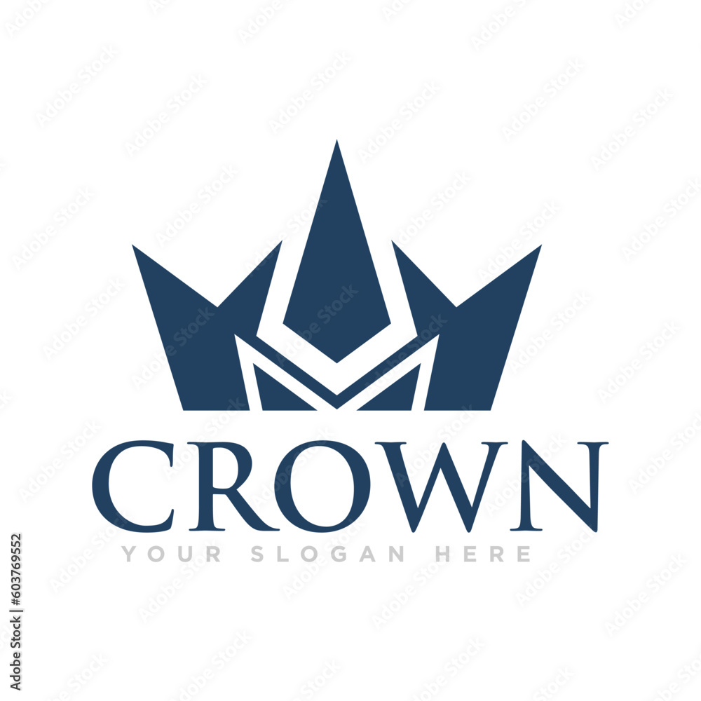 Obraz premium Crown Kingdom Logo Design Illustration