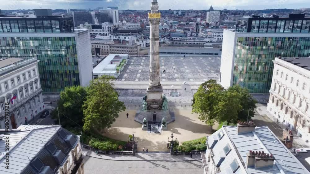 Video drone Colonne du Congrès Bruxelles Belgique europe