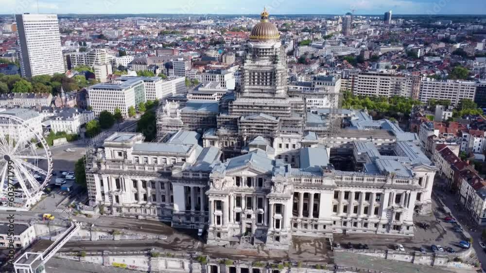 Video Drone Palais de justice Bruxelles Belgique europe