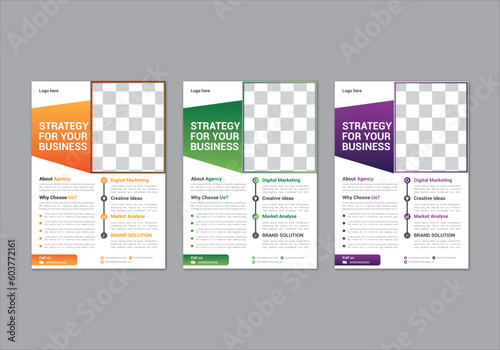 modern design template trend professional business flyer design vector file 