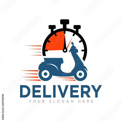 Delivery Design Logo and Illustration