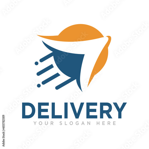Delivery Design Logo and Illustration