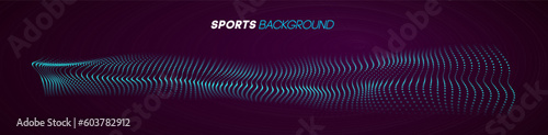 Sports background vector. Futuristic dynamic motion technology background. Team Sports