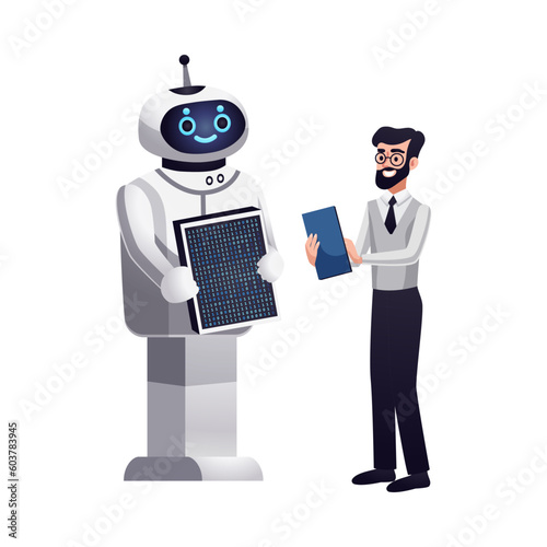 Robot And Professor Composition