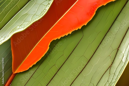 leaf background - generative ai photo