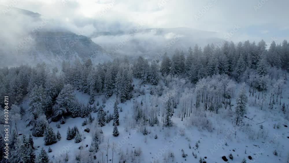 Snowy Mountain Ridge Fly Left Then Circle Snowy Mountain Ridge Fly Left Then Circle
