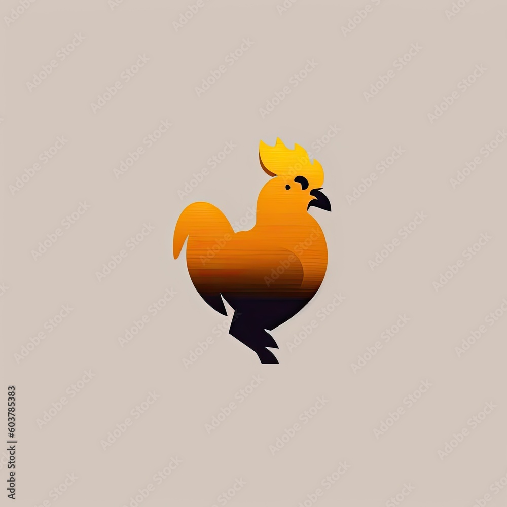 Chicken symbol Minimalist Emblem Illustration Chicken symbol Minimalist Emblem Illustration