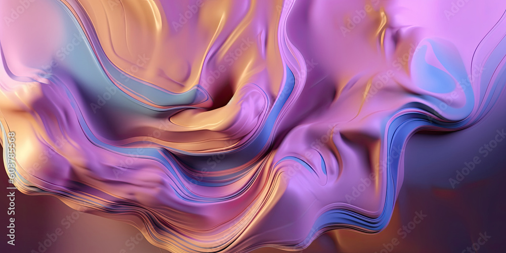 Pink and golden swirls morphing abstract fluid art Pink and golden swirls morphing abstract fluid art