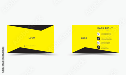 Double-Sided Creative business card design template with Style minimalist and elegant design.abstract visiting card for business and personal use.
vector print template.creative modern card and busine