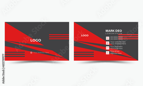 Double-Sided Creative business card design template with Style minimalist and elegant design.abstract visiting card for business and personal use.
vector print template.creative modern card and busine