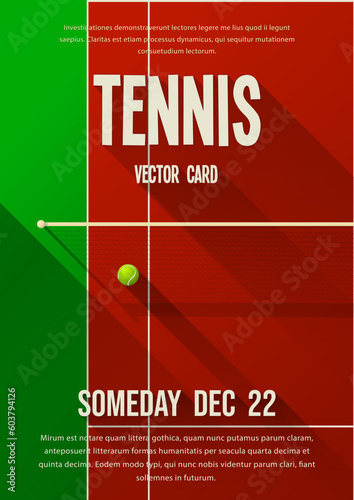 Tennis vector template