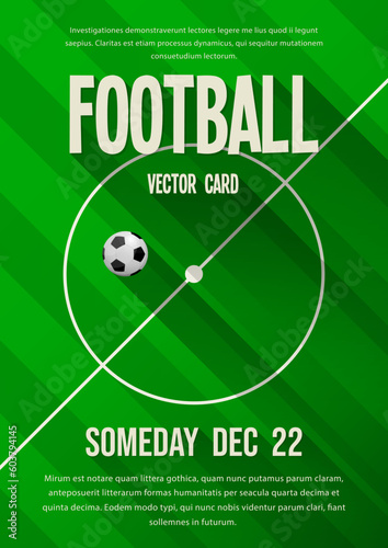 Football, soccer vector template
