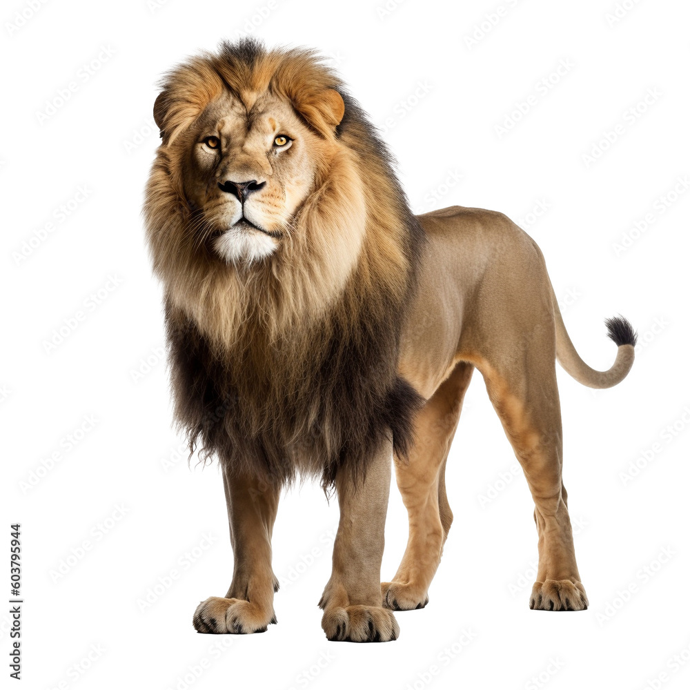 Obraz premium Lion with Transparent Background