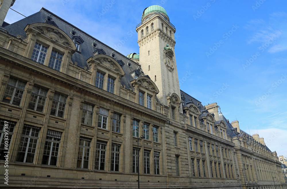 View at renaissance Sorbonne building - Paris, France