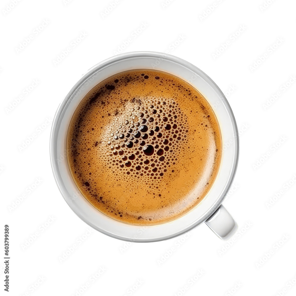 Espresso coffee isolated. Illustration AI Generative. Espresso coffee isolated. Illustration AI Generative.