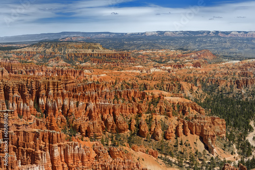 Scenic view in Bryce Canyon National Park in Utah, USA, on summer day