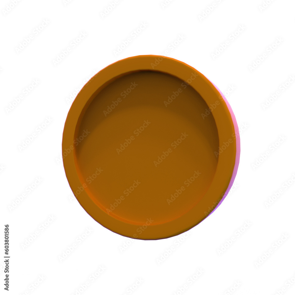 3d render yellow coin isolated illustration 3d render yellow coin isolated illustration