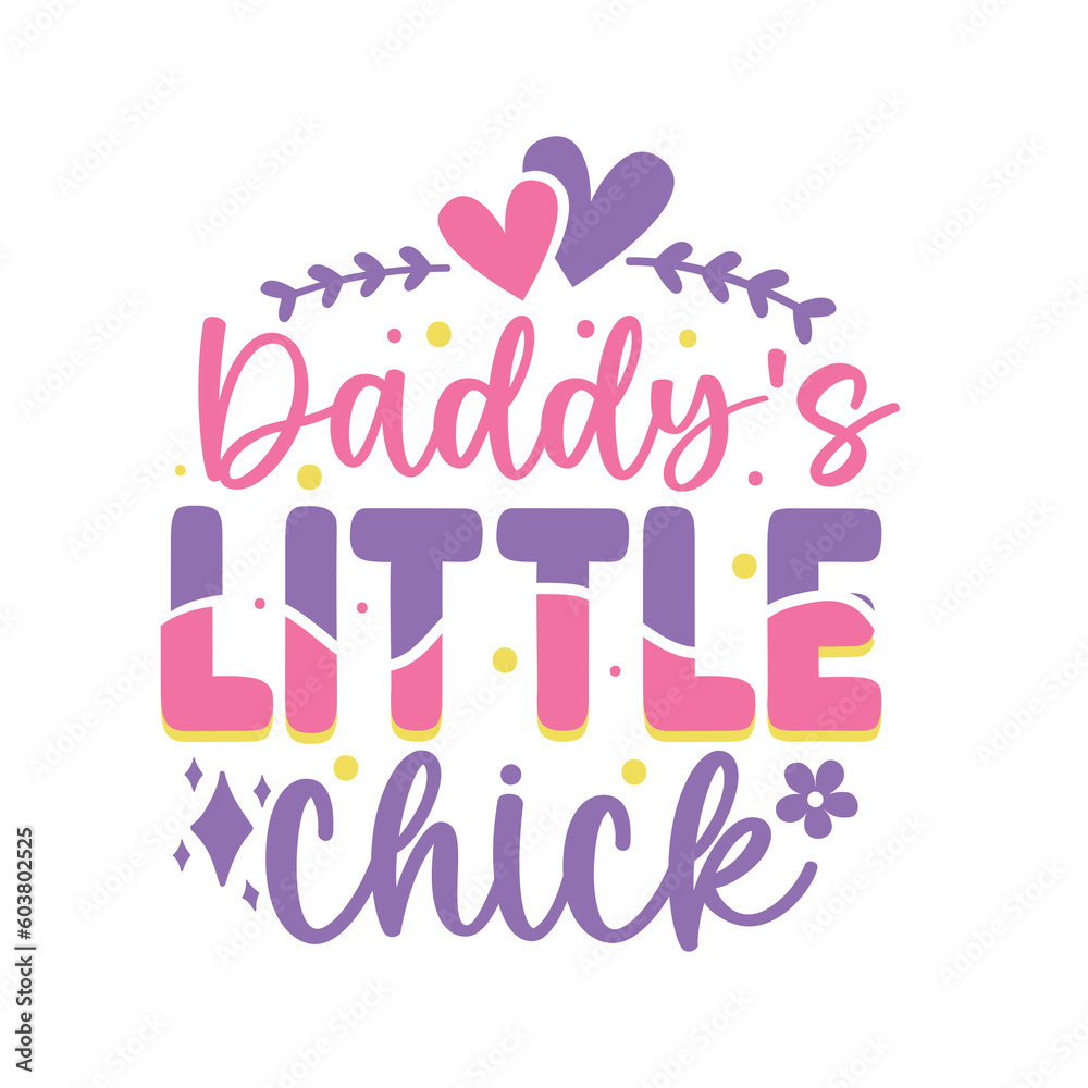 Obraz premium Daddy's Little Chick