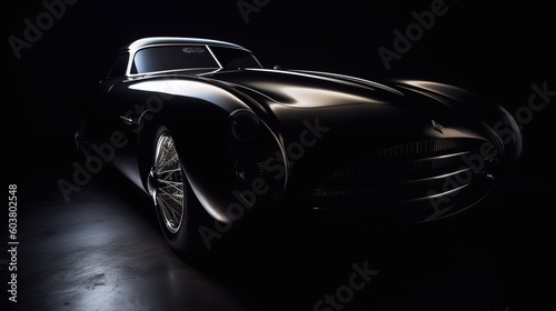 luxury black sportscar fast design © Creep